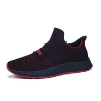 

High quality mesh lightweight breathable athletic walking sneakers Sport men fly knit running shoes