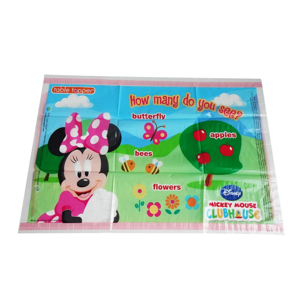 Disposable Table Kids Topper Plastic Placemat For Baby Recycled Plastic