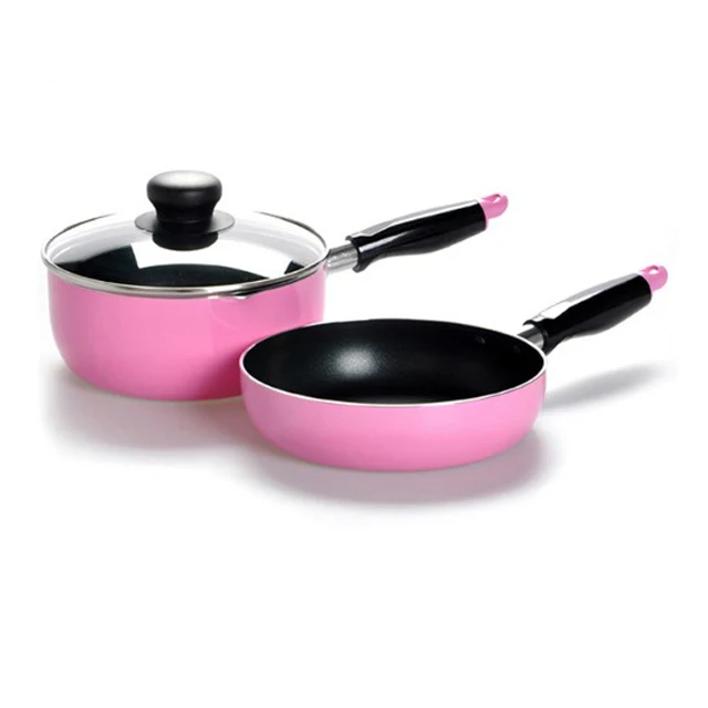
Aluminum cookware casserole pot set with non-stick coating 