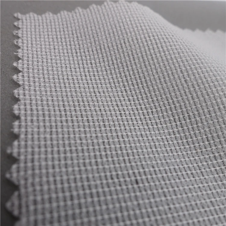 

High Quality knitted fusible interlining tailoring material, White