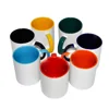 wholesale 11 OZ sublimation inner color ceramic mug blank white coffee mugs
