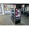 Wooden Floor Professional MAC Makeup Stand Cosmetics Display Unit