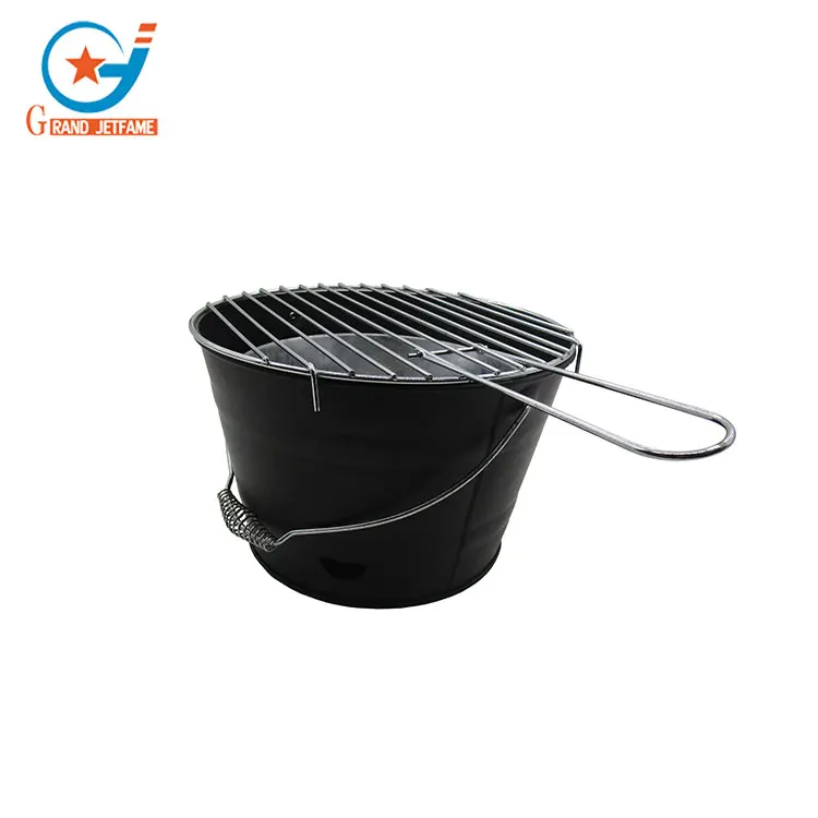 Outdoor Black Charcoal Hanging Bucket Barbecue Grill Buy Hanging