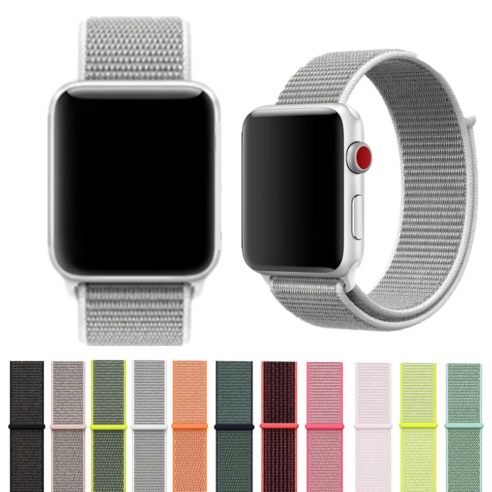 Series 1 2 3 Lightweight quality Nylon Strap  38mm 42mm watchband Watch Bands for Apple Watch Breathable nylon Band for iwatch