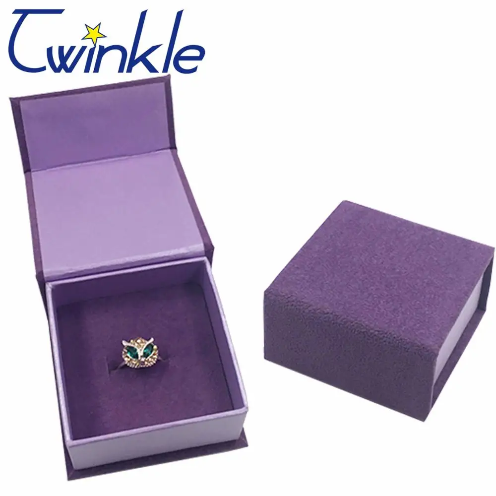 Wholesale Cheap Purple Velvet Custom Jewelry Packaging Gift Box Buy