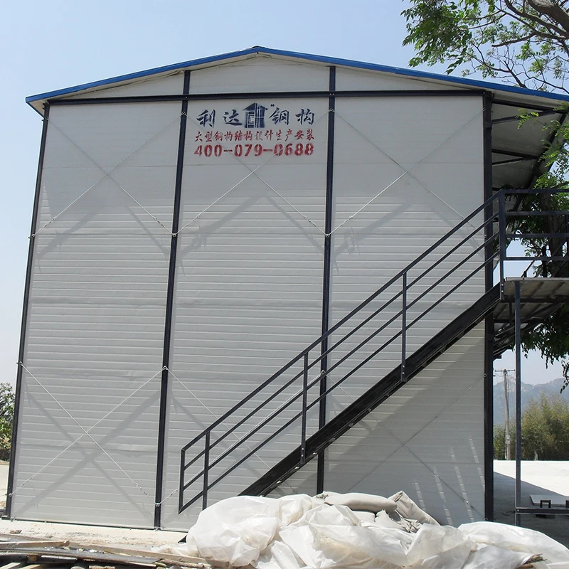 China modern camp easy install low cost design prefab house with hot sale