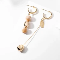 

14KT Gold Plated Black Drop Earrings