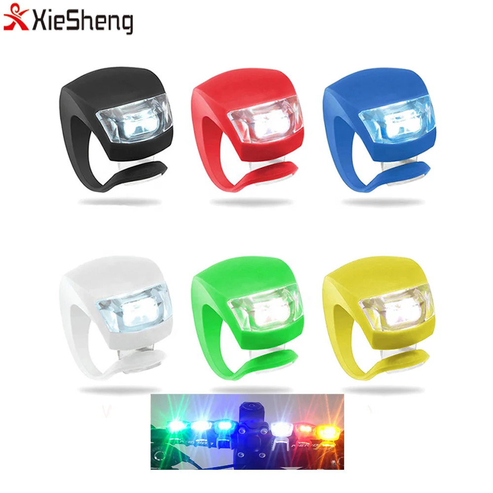 

Ultra Bright led warning light bicycle rear light Waterproof SET 2 LED mini bike silicone led light