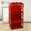Heritage Hill Open Multimedia Storage Tower 3-Tier Red Bookcase