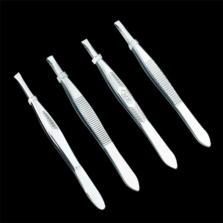 Professional Stainless Steel Tweezers Precision Eyebrow And