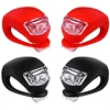 Silicone Bicycle Bike Cycle Safety LED Head Rear Tail Light