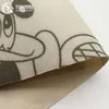 mickey mouse pattern 100% polyester 600d printed fabric with pvc coating