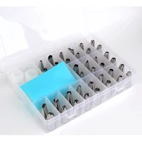 

36 Pcs Cake Decorating Tips kit with 36 Stainless Steel Icing Tips Set 1silicone Pastry Bags 2 Reusable Couplers