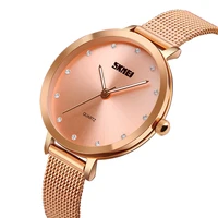 

original supplier lady quartz watch skmei 1291 golden women watches
