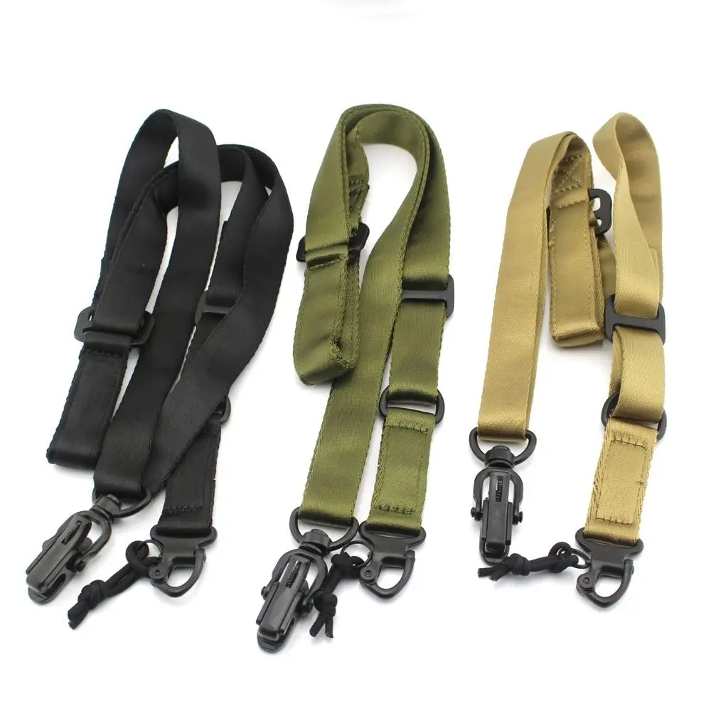 

MS2 Heavy Duty Tactical Single Dual Point Multi Mission Sling Quick Adjust Release 2 loops, Black;tan;od
