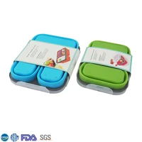 

New Design Food Grade Collapsible Silicone Lunch Box Containers