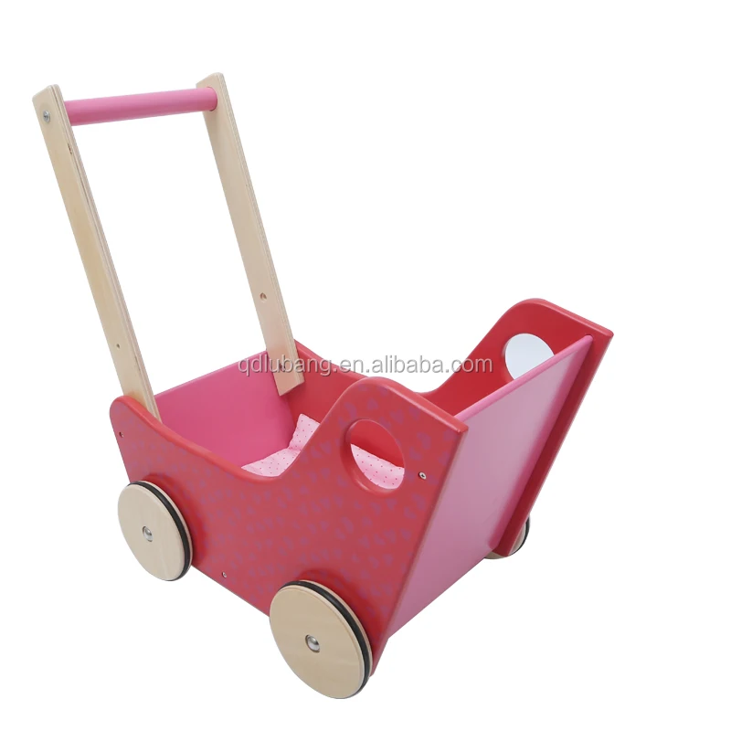 wooden toy stroller