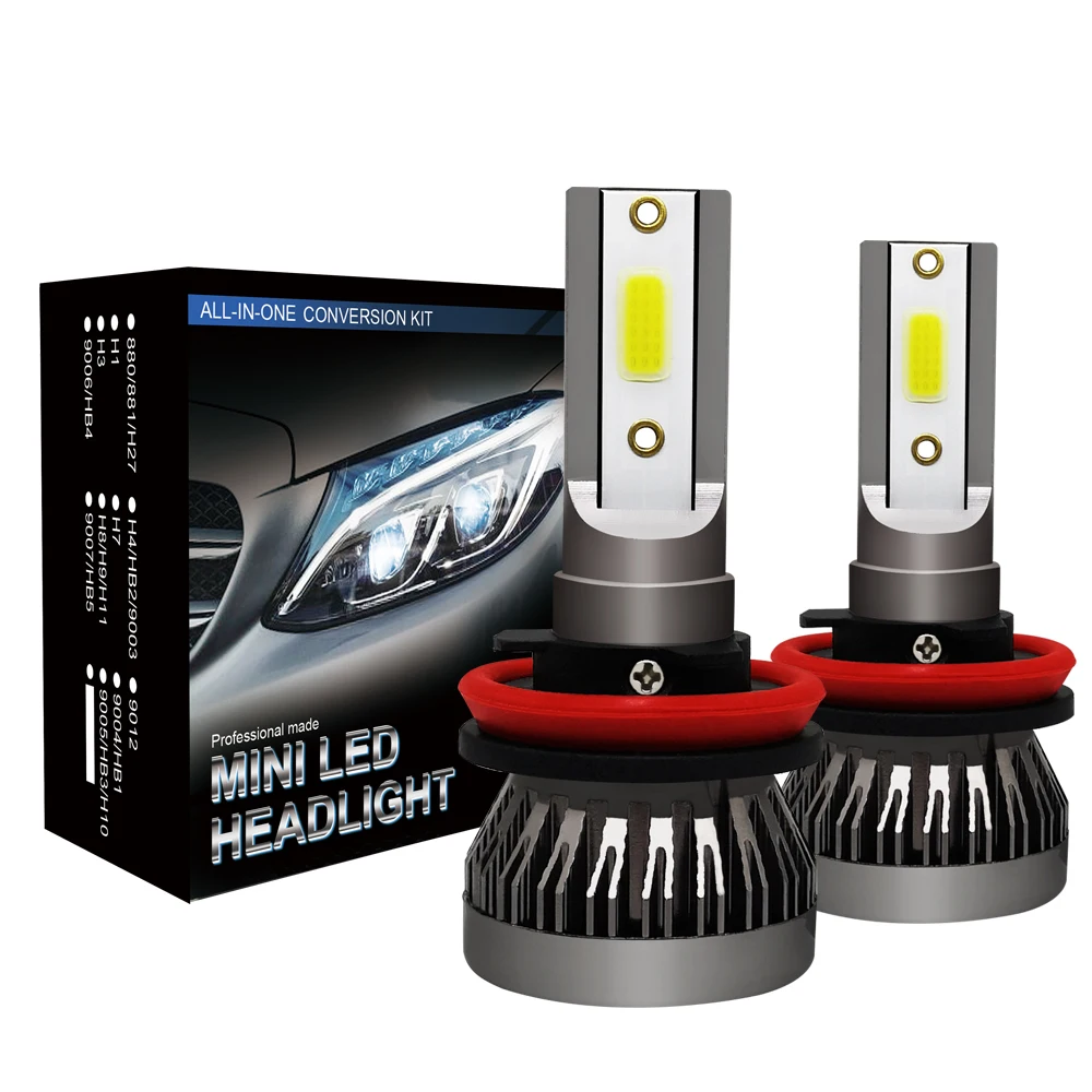 Mini Auto Bulbs LED lamp H7 H4 H11 H1 H8 H9 9005 HB3 9006 HB4 9012 LED Lamp Car Headlights Fog Lights h7 h11 led headlamp bulb