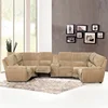 Germany 2017 wholesale discount pit round velvet 9 seater half moon sectional corner sofa
