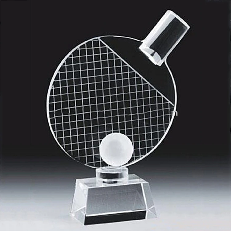 product new design cheap crystal table tennis combination sports trophy-30