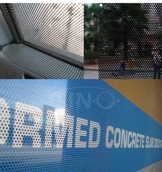 paper sticker vinyl reusable Vinyl Film Adhesive Perforated Self Reusable 3m Commercial