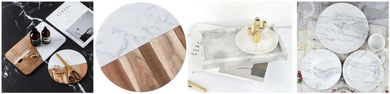 marble and wood cheese cake stand tray with glass dome