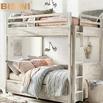 Bisini American Style Kids Wooden Bunk Bed Children Bedroom Furniture Bg700022 Buy Kids Bunk Bed Boys Bunk Bed Children Bunk Bed Product On