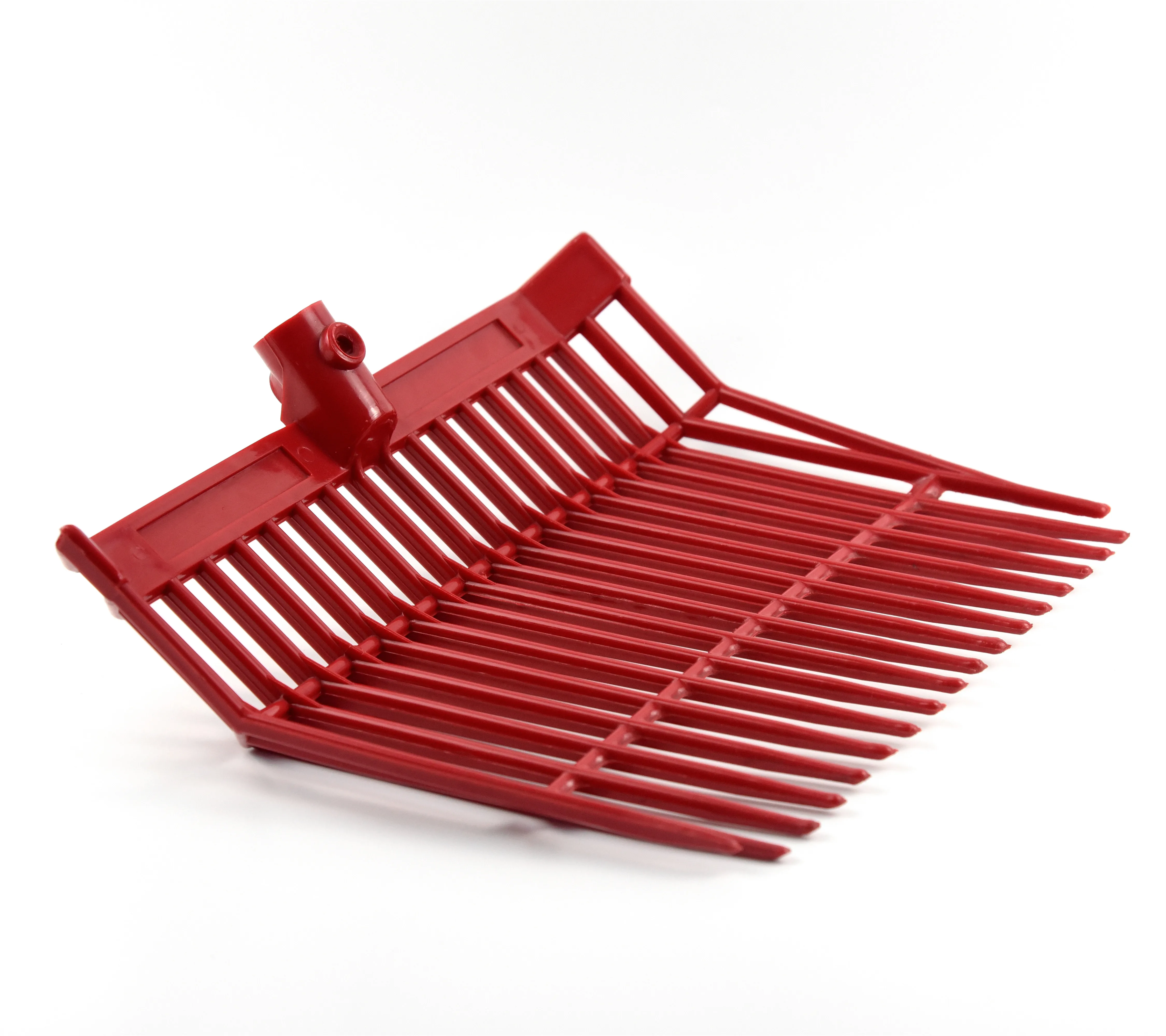 Large plastic pitch fork head replacement head for horses black