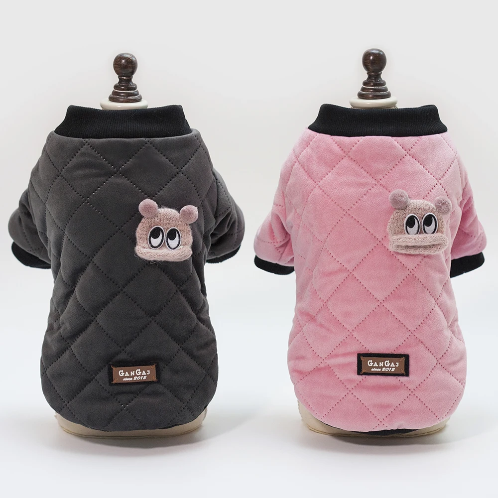 

Lovoyager pet clothing cotton dog clothes winter puppy dog coat, Pink, blue, red