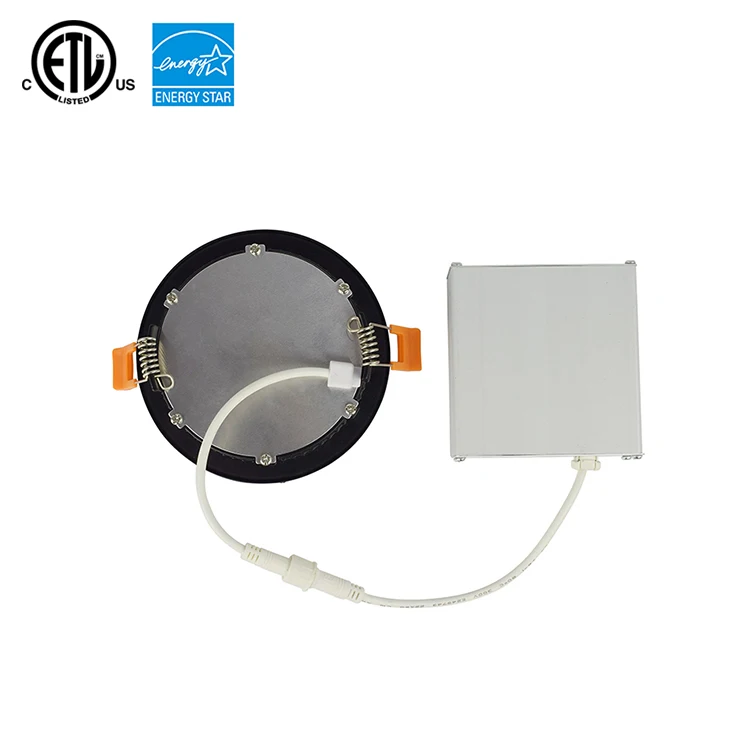 4" Ultra Thin Recessed Ceiling Light with Junction Box Dimmable Airtight Downlight 80W Equivalent Color Temperature changeable