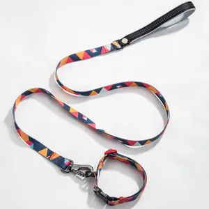 Image of Custom Dog Leash And Collar Dog Cooling Collar Sublimation Print
