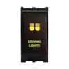 12V 3A Push Switch DRIVING LIGHTS YELLOW LED Pathfinder Navara Patrol