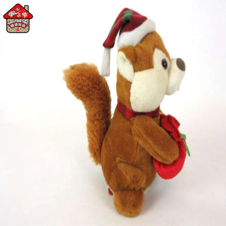 High Quality Animated Plush Squirrel Electronic Squirrel Toy With