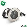 3X8W RGBW LED underground Lights with waterproof cables with 3years warranty