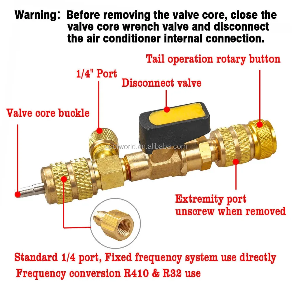 Valve Core Removal Tool For Replacement Of Stuck Leaking Schrader ...