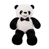Niuniu Daddy 90cm High Quality Panda With Bow Skin Plush Animal Toys Semi-finished Peluche Soft Unstuffed Children