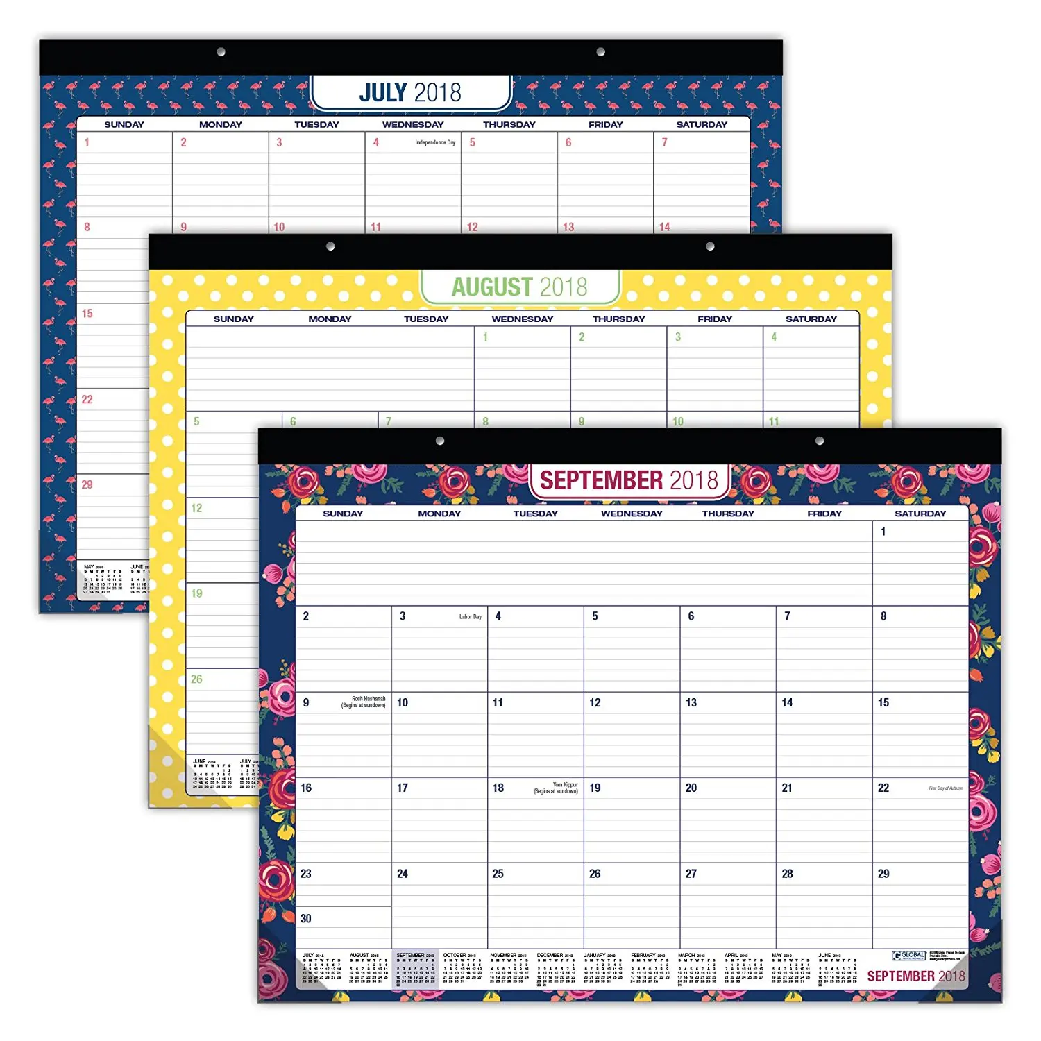 Hot Selling Print Custom Monthly Desk Pad Calendar Calendar