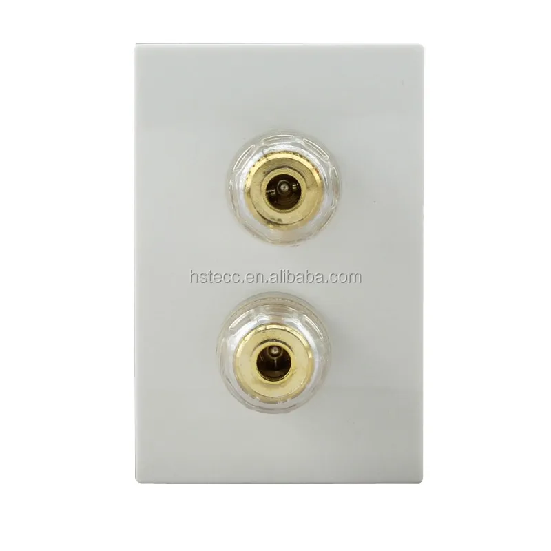 Hifi Speaker Wall Plate Socket 5.1 / 7.1 Sound Channel Home Theatre