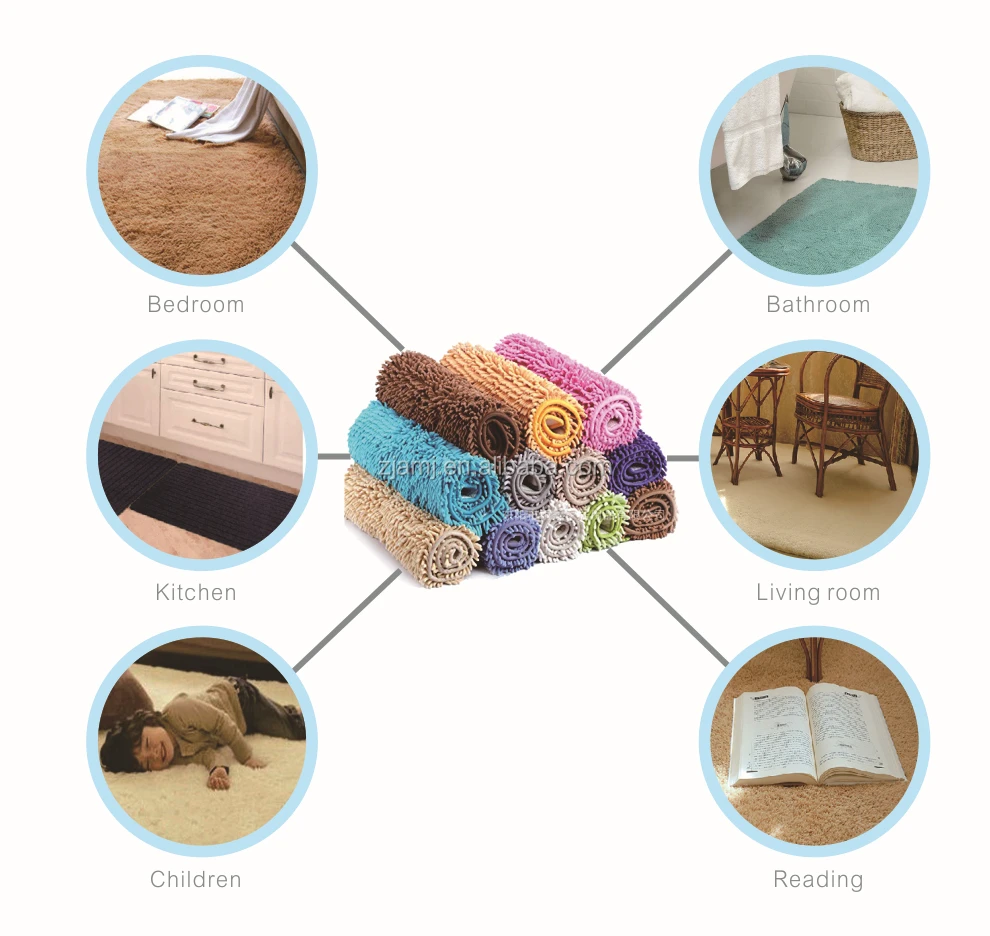 Microfiber Polyester Chenille Bath Rug Noodle Rug Buy Rug,Bath Rug