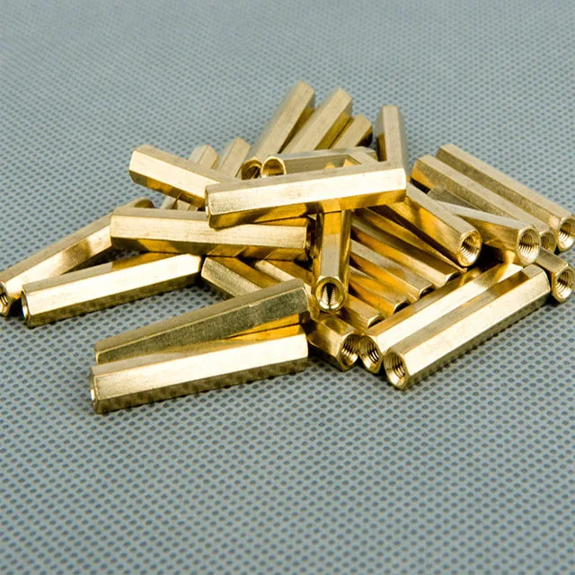 100 Brass M3 Hexagonal Screw Nut Female Pillar PCB Board Standoff Spacer 4-20mm 