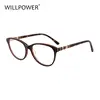 Quality Women Readers Eyeglasses Spring Hinges Glasses Frame Optical Frames