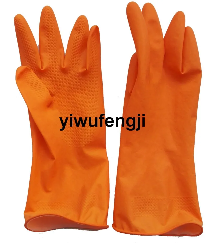Orange Latex Household Glove/ Cleaning Latex Household Glove Buy