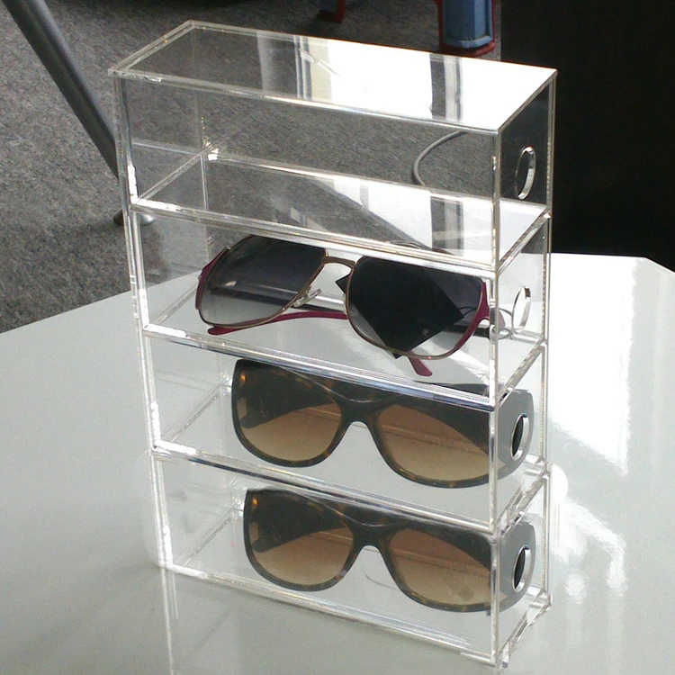 Acrylic Transparent 4layer Glasses Plexiglass Display Box Buy