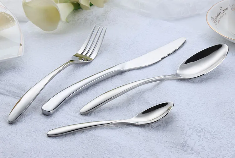2018 Chinese Cutlery Stainless Silver Ware Set Of Spoon And Fork Buy