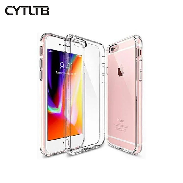 

2019 new design anti shock transparent soft TPU clear back cover case box for iphone 7 case clear
