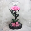 Real Rose Natural Preserved Roses Princess Universal Christmas Gifst In Glass dome