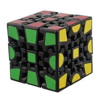 2014 Brand New Black Gear Cube Magic Cube Puzzle Cubes Educational Toy Special Toys