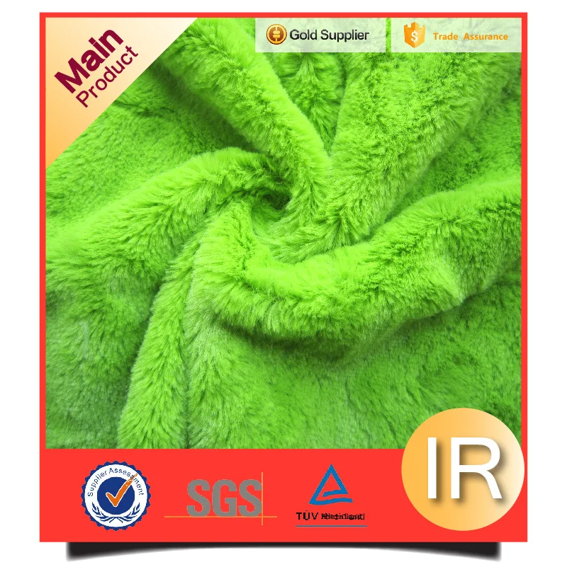 quantity assurance pv plush fabric for making soft toys factory