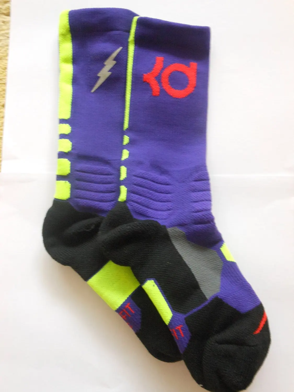 purple nike socks basketball