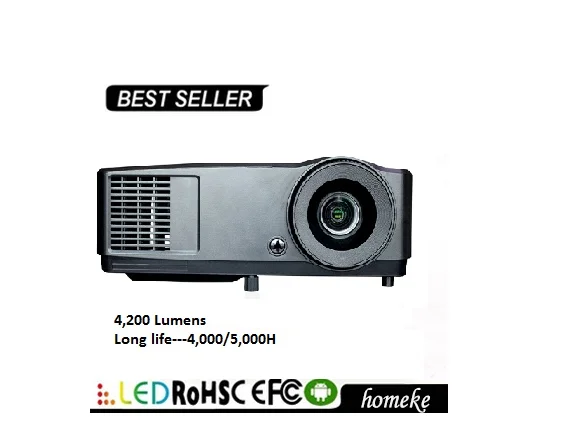 

Homeke 888 4200 Lumens Cheapest Education LED Video Home Theather DLP Short Throw Projector